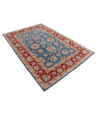 Ziegler 5'4'' X 7'9'' Hand-Knotted Wool Rug 5'4'' x 7'9'' (160 X 233) / Blue / Red