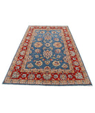 Ziegler 5'4'' X 7'9'' Hand-Knotted Wool Rug 5'4'' x 7'9'' (160 X 233) / Blue / Red