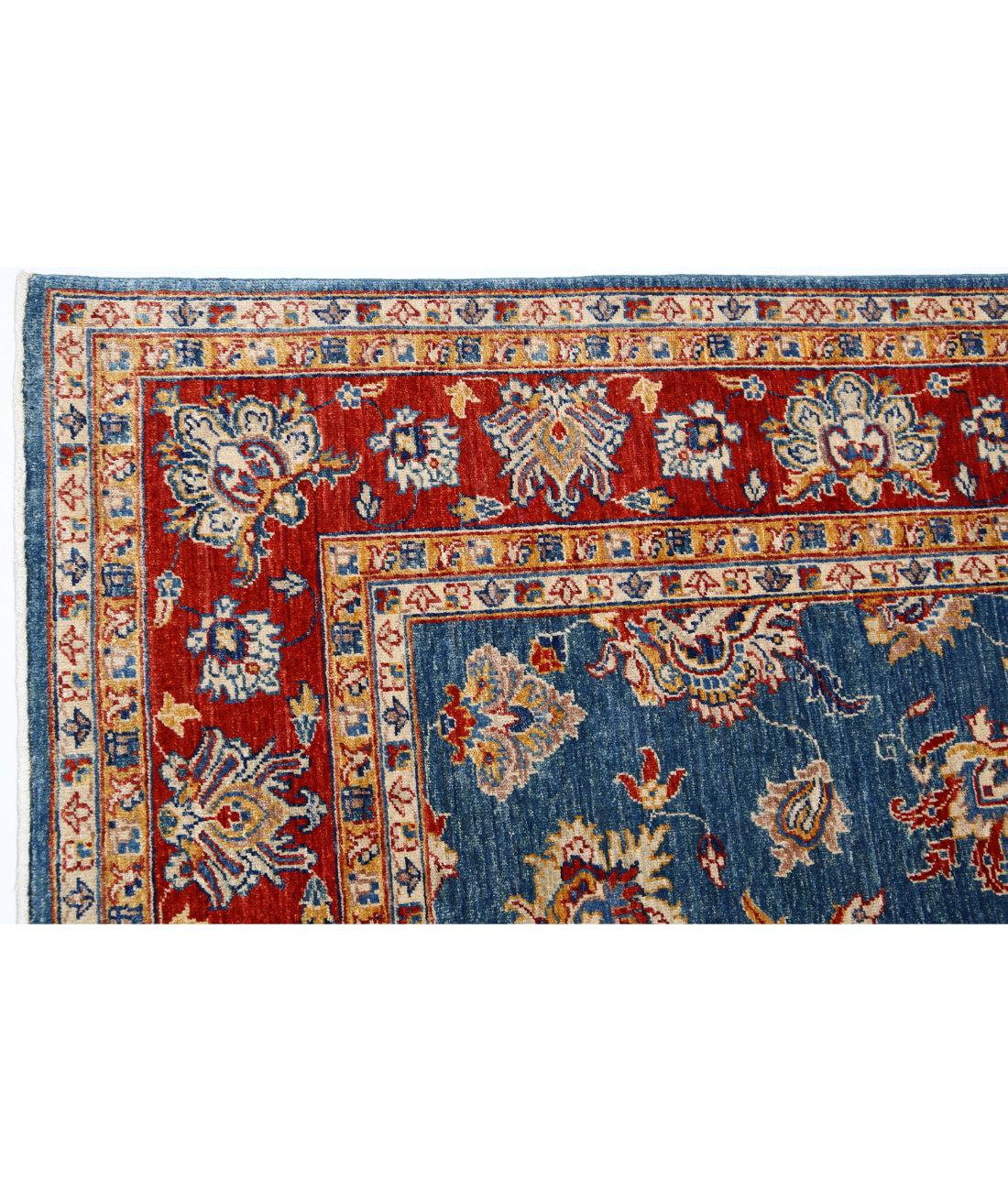 Ziegler 5'4'' X 7'9'' Hand-Knotted Wool Rug 5'4'' x 7'9'' (160 X 233) / Blue / Red