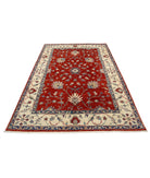 Ziegler 5'6'' X 7'8'' Hand-Knotted Wool Rug 5'6'' x 7'8'' (165 X 230) / Red / Ivory