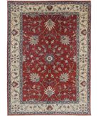 Ziegler 5'6'' X 7'8'' Hand-Knotted Wool Rug 5'6'' x 7'8'' (165 X 230) / Red / Ivory