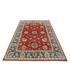 Ziegler 5'5'' X 7'10'' Hand-Knotted Wool Rug 5'5'' x 7'10'' (163 X 235) / Red / Blue