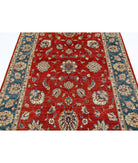 Ziegler 5'5'' X 7'10'' Hand-Knotted Wool Rug 5'5'' x 7'10'' (163 X 235) / Red / Blue