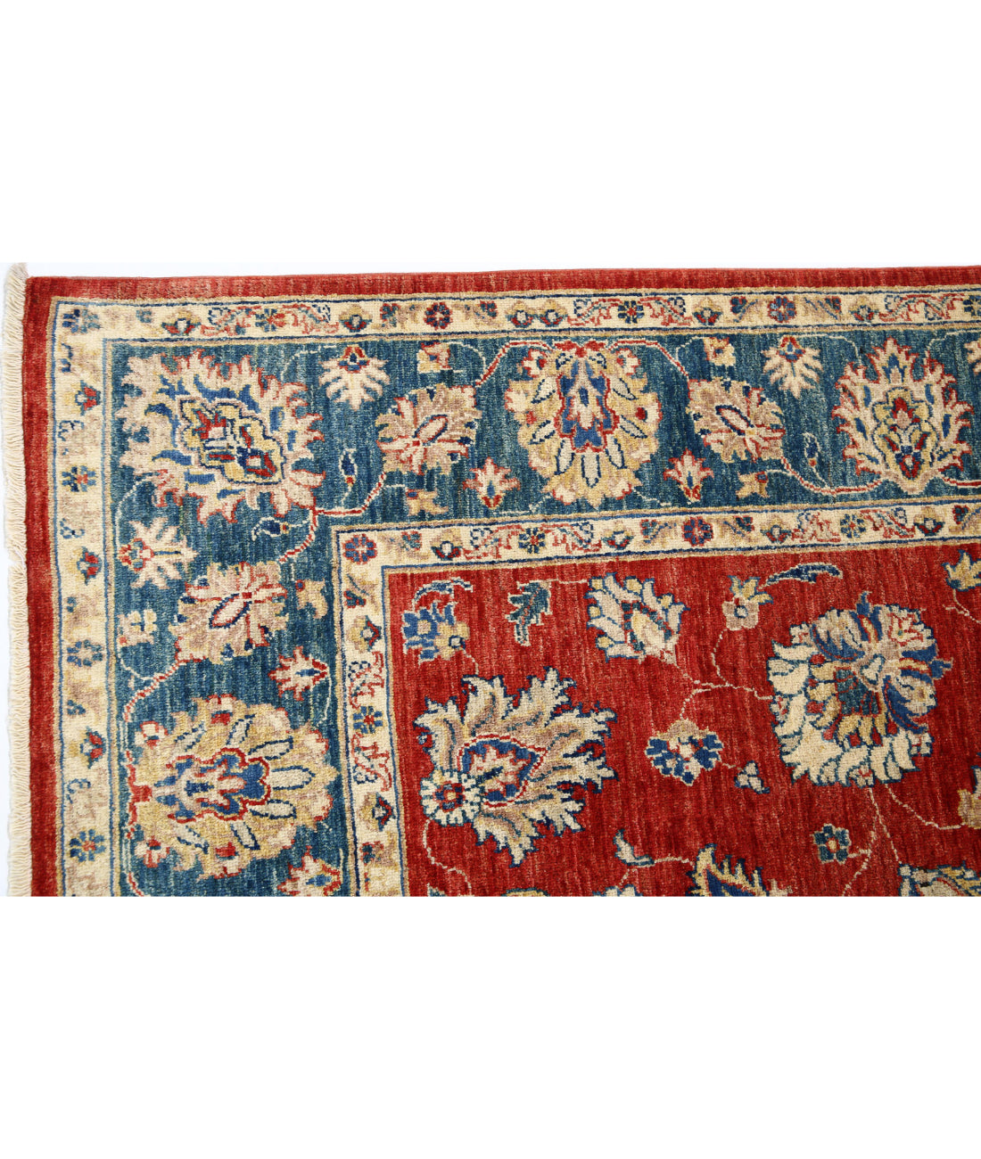 Ziegler 5'5'' X 7'10'' Hand-Knotted Wool Rug 5'5'' x 7'10'' (163 X 235) / Red / Blue