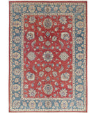 Ziegler 5'5'' X 7'10'' Hand-Knotted Wool Rug 5'5'' x 7'10'' (163 X 235) / Red / Blue