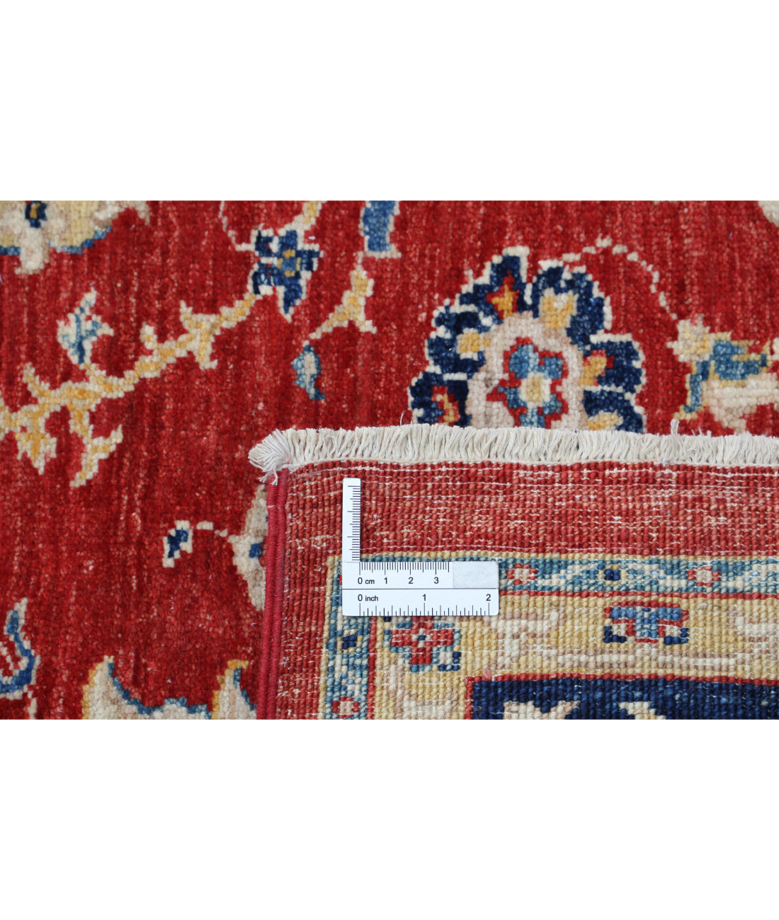 Ziegler 5'5'' X 7'4'' Hand-Knotted Wool Rug 5'5'' x 7'4'' (163 X 220) / Red / Blue