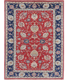 Ziegler 5'5'' X 7'4'' Hand-Knotted Wool Rug 5'5'' x 7'4'' (163 X 220) / Red / Blue