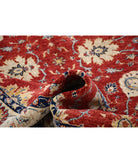 Ziegler 5'6'' X 8'3'' Hand-Knotted Wool Rug 5'6'' x 8'3'' (165 X 248) / Red / Ivory