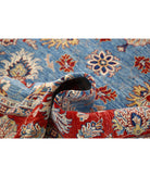 Ziegler 5'7'' X 7'4'' Hand-Knotted Wool Rug 5'7'' x 7'4'' (168 X 220) / Blue / Red