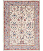 Ziegler 5'7'' X 7'8'' Hand-Knotted Wool Rug 5'7'' x 7'8'' (168 X 230) / Ivory / Grey