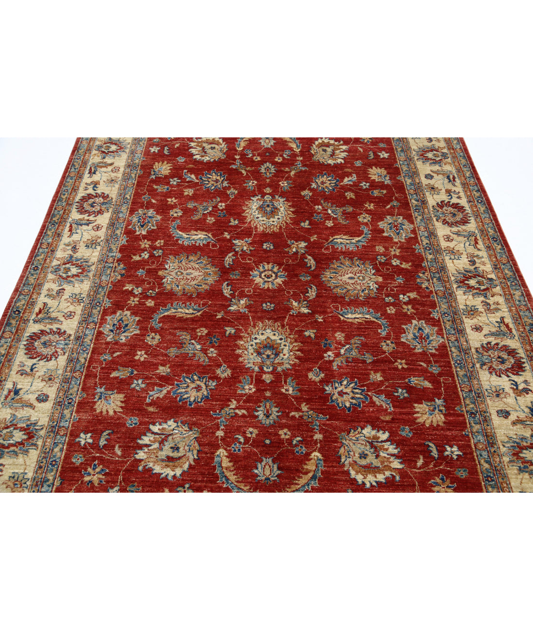 Ziegler 5'9'' X 7'10'' Hand-Knotted Wool Rug 5'9'' x 7'10'' (173 X 235) / Red / Ivory