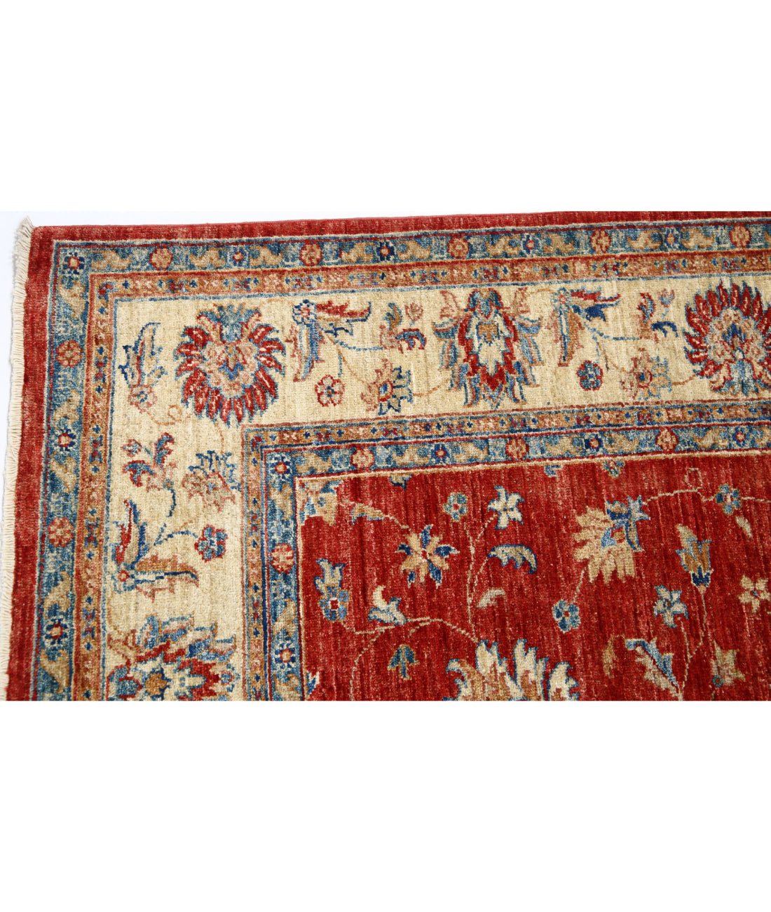 Ziegler 5'9'' X 7'10'' Hand-Knotted Wool Rug 5'9'' x 7'10'' (173 X 235) / Red / Ivory