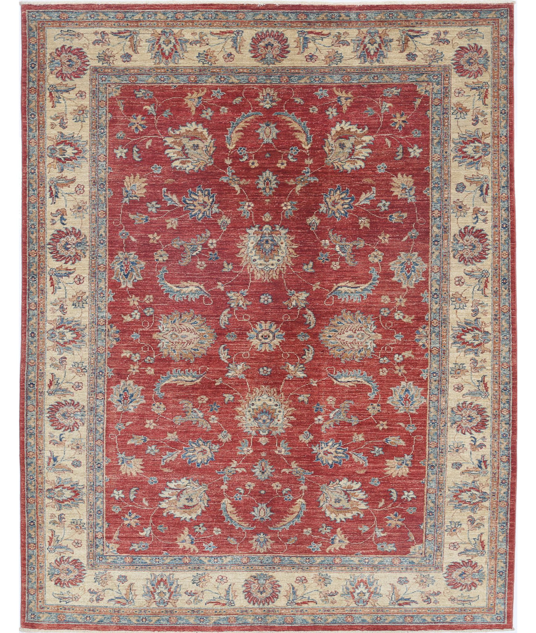 Ziegler 5'9'' X 7'10'' Hand-Knotted Wool Rug 5'9'' x 7'10'' (173 X 235) / Red / Ivory