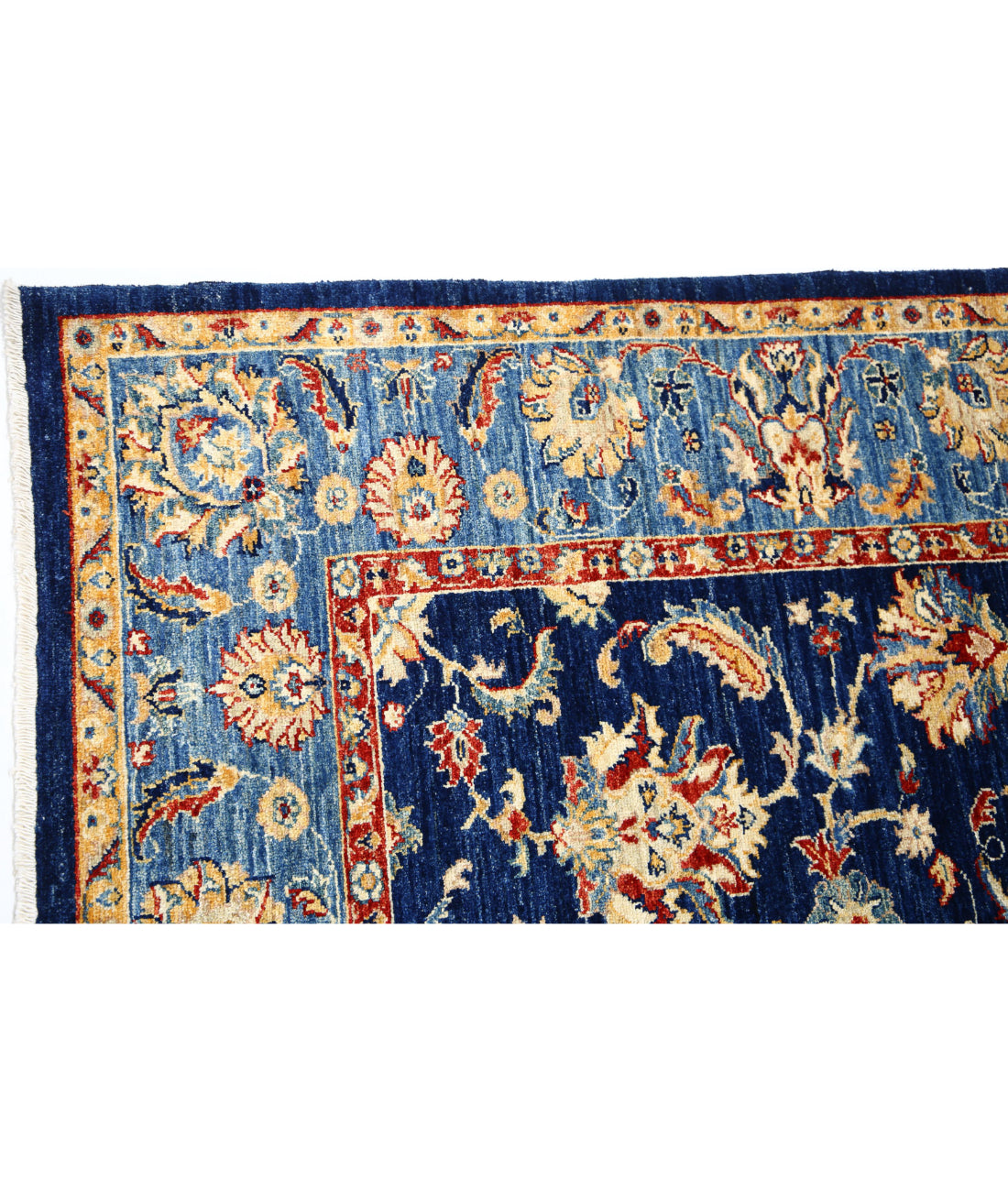 Ziegler 5'9'' X 7'8'' Hand-Knotted Wool Rug 5'9'' x 7'8'' (173 X 230) / Blue / Blue