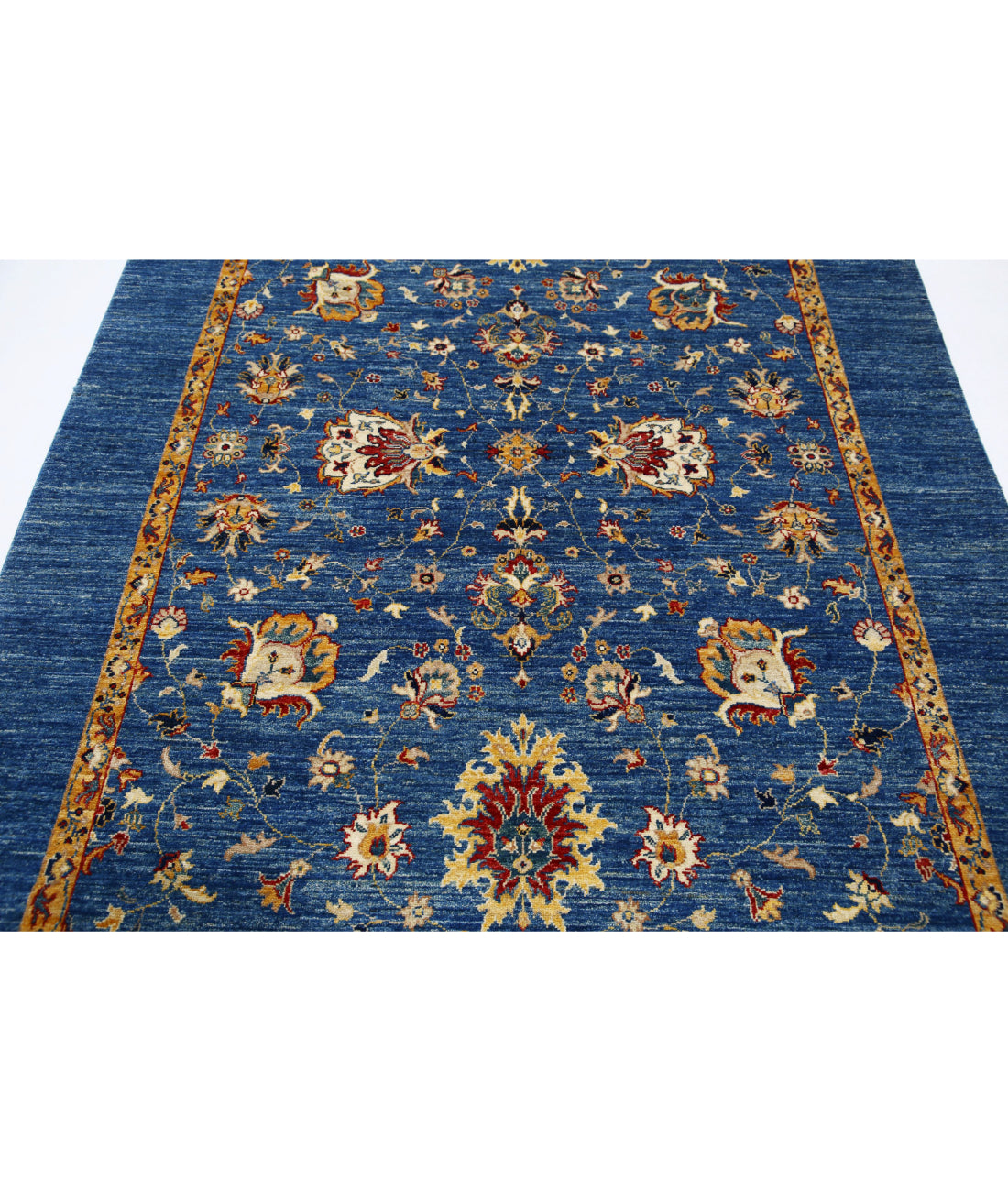 Ziegler 5'7'' X 8'2'' Hand-Knotted Wool Rug 5'7'' x 8'2'' (168 X 245) / Blue / Blue