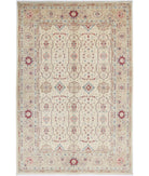 Ziegler 5'6'' X 8'3'' Hand-Knotted Wool Rug 5'6'' x 8'3'' (165 X 248) / Ivory / Gold