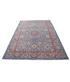 Suzani 5'8'' X 7'10'' Hand-Knotted Wool Rug 5'8'' x 7'10'' (170 X 235) / Blue / Blue