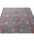 Suzani 5'8'' X 7'10'' Hand-Knotted Wool Rug 5'8'' x 7'10'' (170 X 235) / Blue / Blue