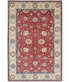 Ziegler 5'7'' X 8'6'' Hand-Knotted Wool Rug 5'7'' x 8'6'' (168 X 255) / Red / Ivory