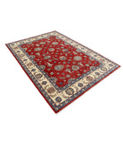 Ziegler 5'6'' X 7'8'' Hand-Knotted Wool Rug 5'6'' x 7'8'' (165 X 230) / Red / Ivory