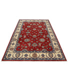 Ziegler 5'6'' X 7'8'' Hand-Knotted Wool Rug 5'6'' x 7'8'' (165 X 230) / Red / Ivory