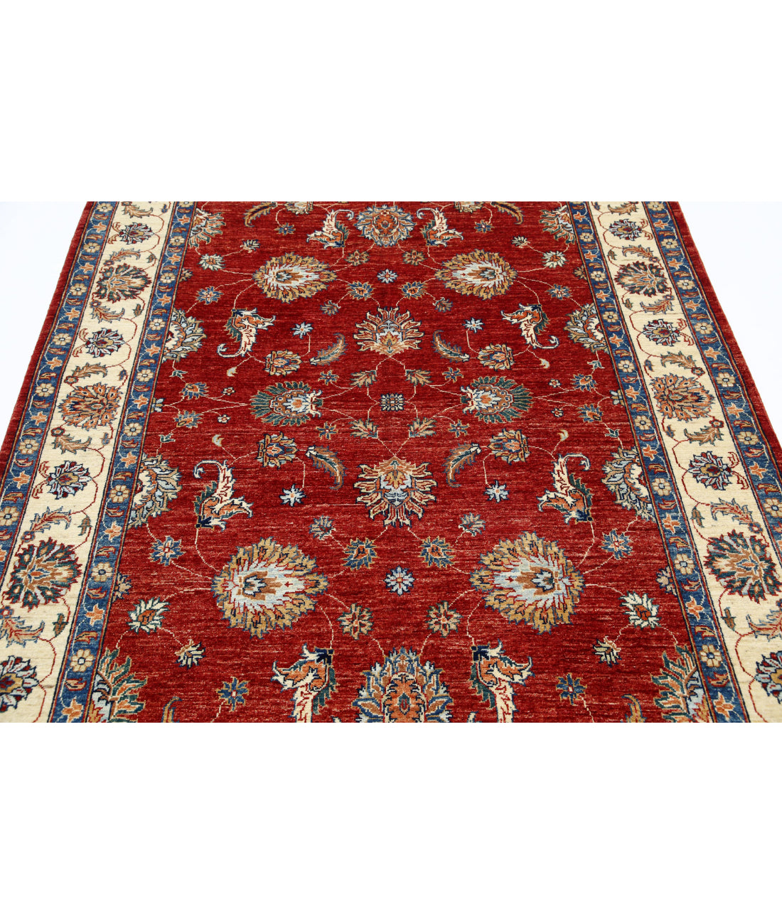 Ziegler 5'7'' X 7'10'' Hand-Knotted Wool Rug 5'7'' x 7'10'' (168 X 235) / Red / Ivory