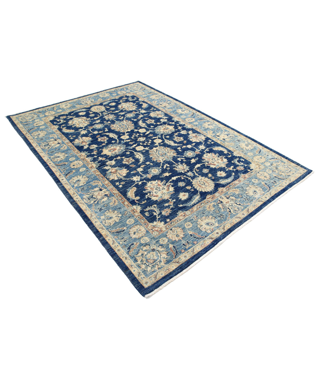 Ziegler 5'9'' X 8'0'' Hand-Knotted Wool Rug 5'9'' x 8'0'' (173 X 240) / Blue / Blue