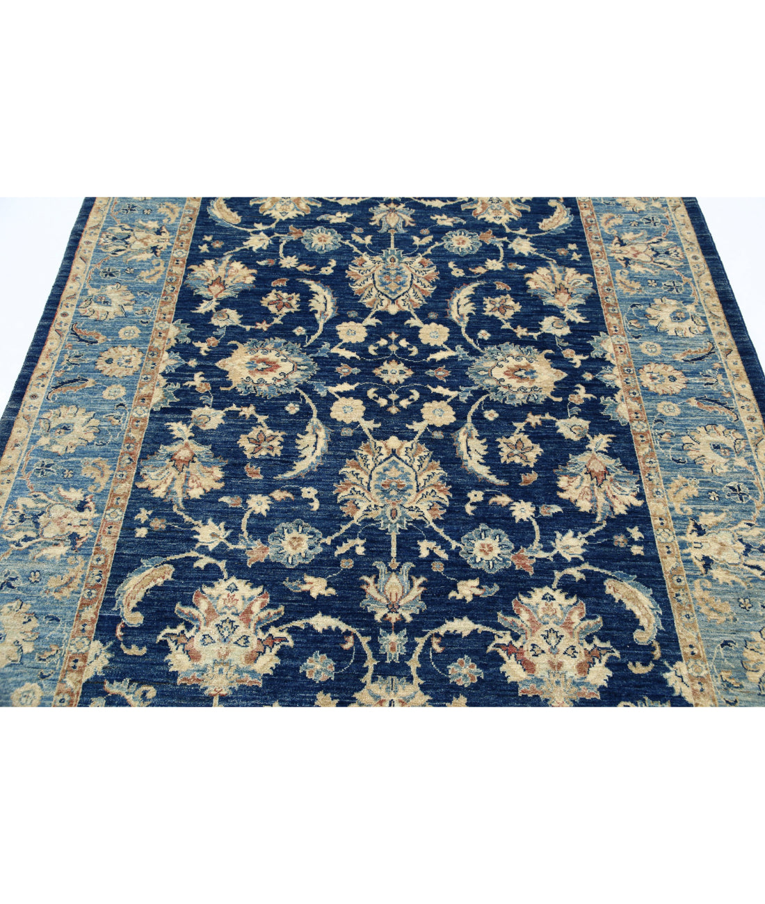 Ziegler 5'9'' X 8'0'' Hand-Knotted Wool Rug 5'9'' x 8'0'' (173 X 240) / Blue / Blue