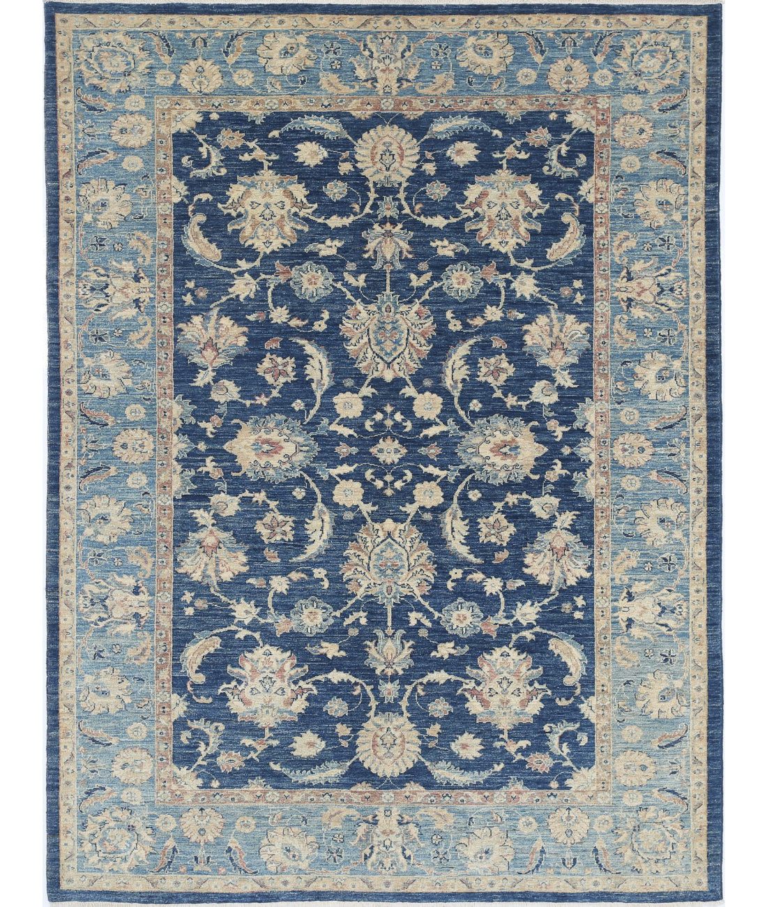 Ziegler 5'9'' X 8'0'' Hand-Knotted Wool Rug 5'9'' x 8'0'' (173 X 240) / Blue / Blue