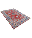 Ziegler 5'6'' X 7'11'' Hand-Knotted Wool Rug 5'6'' x 7'11'' (165 X 238) / Red / Blue