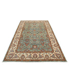 Ziegler 5'6'' X 8'2'' Hand-Knotted Wool Rug 5'6'' x 8'2'' (165 X 245) / Green / Brown