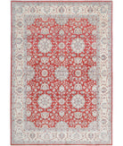 Ziegler 9'2'' X 13'4'' Hand-Knotted Wool Rug 9'2'' x 13'4'' (275 X 400) / Red / Ivory