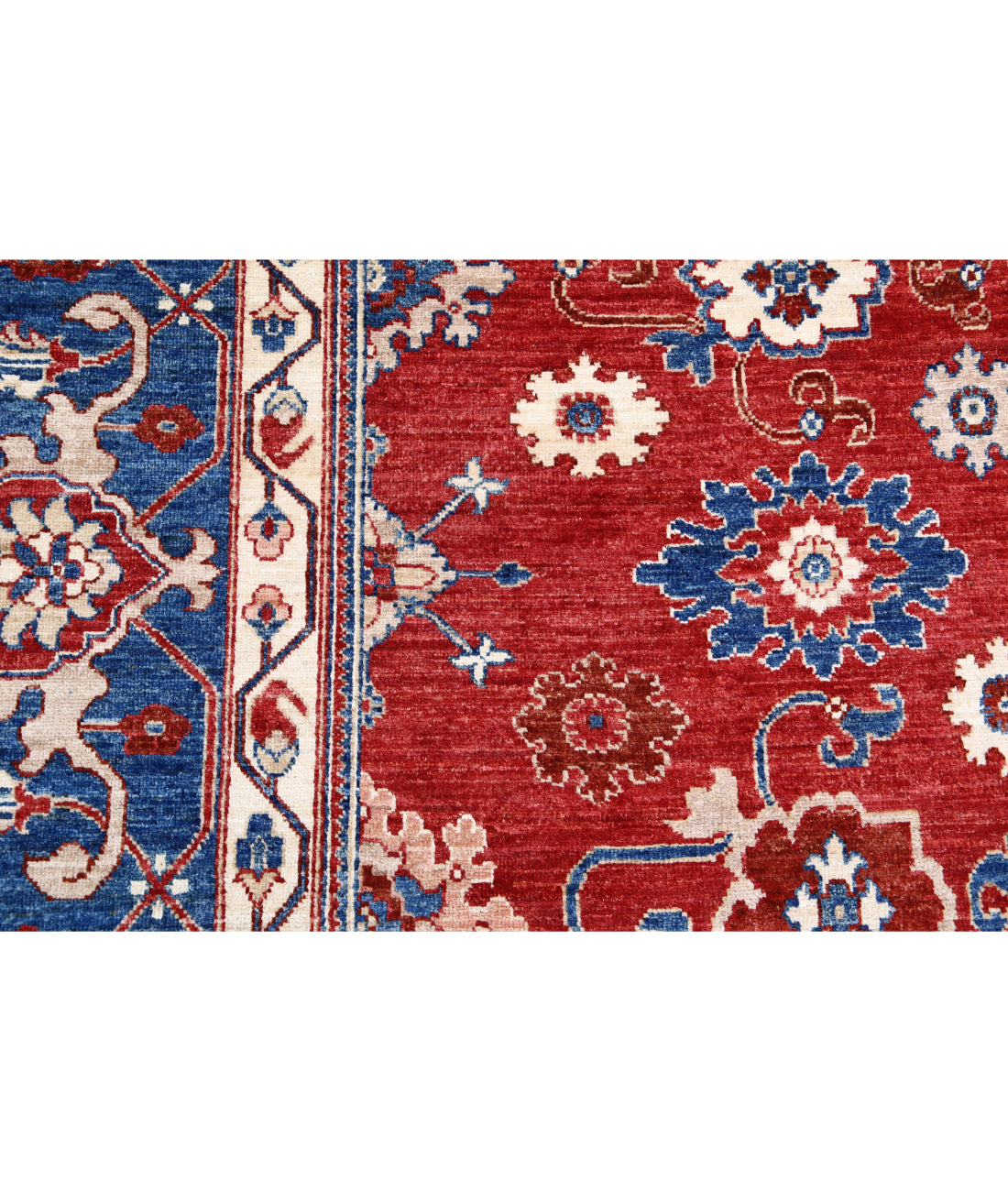 Ziegler 8'10'' X 11'7'' Hand-Knotted Wool Rug 8'10'' x 11'7'' (265 X 348) / Red / Blue