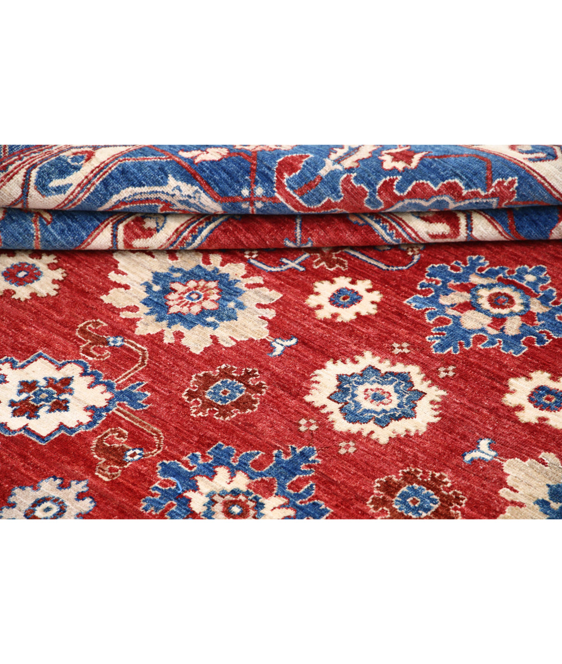 Ziegler 8'10'' X 11'7'' Hand-Knotted Wool Rug 8'10'' x 11'7'' (265 X 348) / Red / Blue