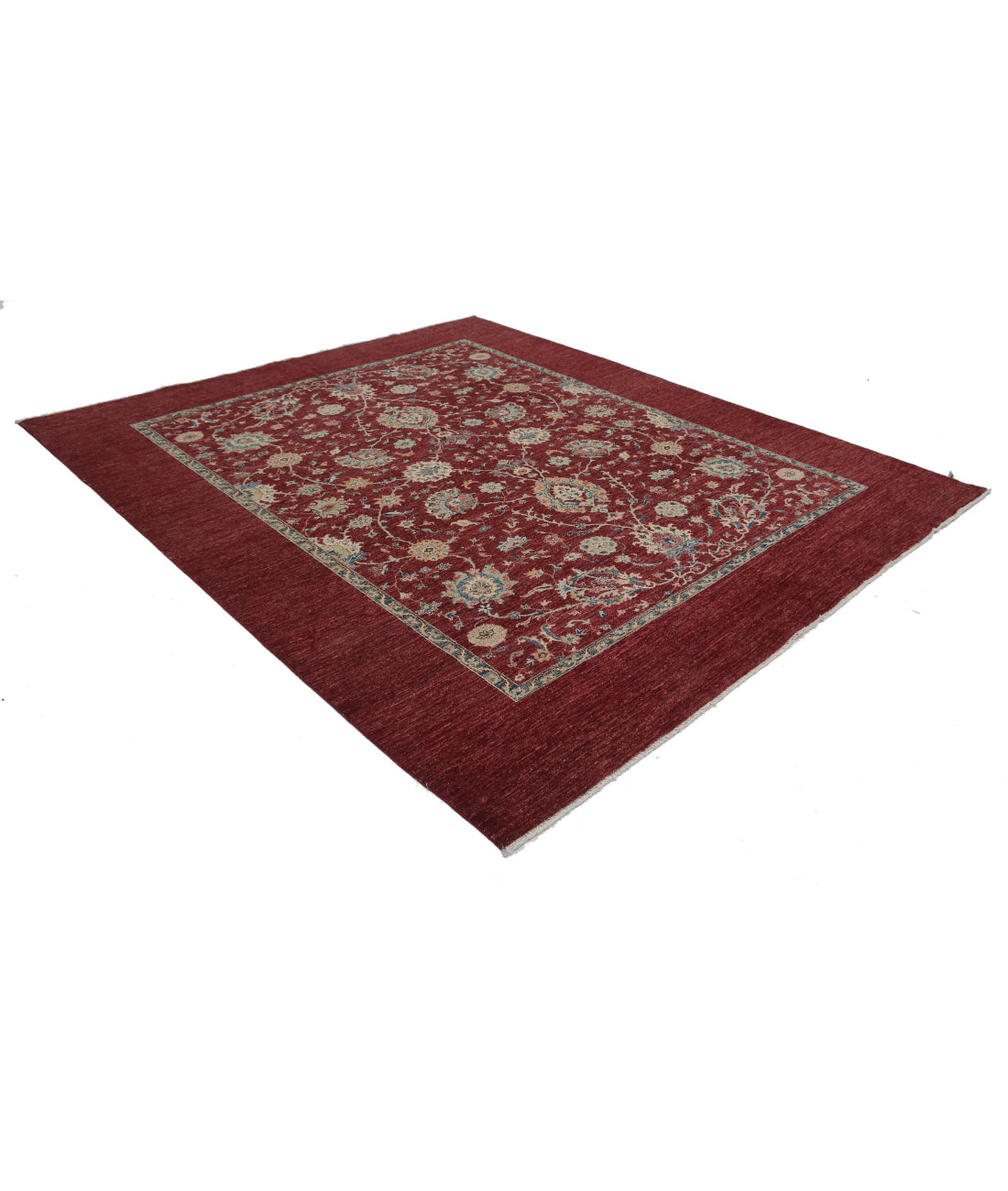 Ziegler 8'1'' X 9'6'' Hand-Knotted Wool Rug 8'1'' x 9'6'' (243 X 285) / Red / Red