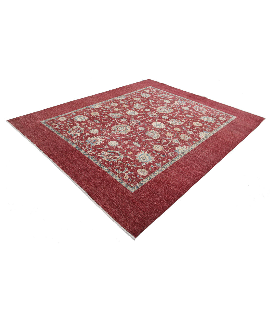 Ziegler 8'1'' X 9'6'' Hand-Knotted Wool Rug 8'1'' x 9'6'' (243 X 285) / Red / Red