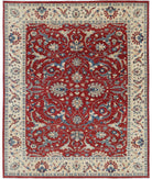 Ziegler 7'10'' X 9'9'' Hand-Knotted Wool Rug 7'10'' x 9'9'' (235 X 293) / Red / Ivory