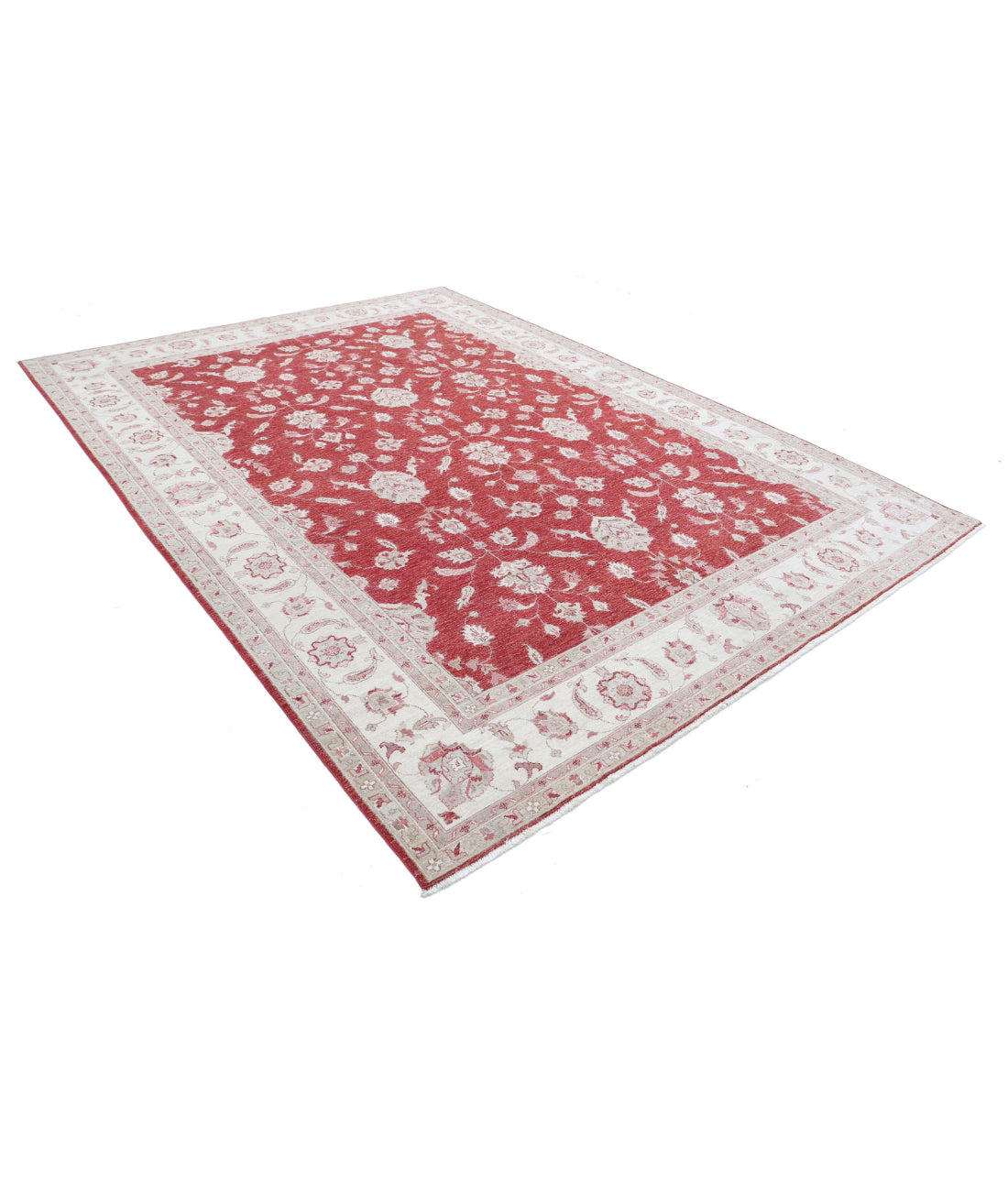 Ziegler 8'2'' X 10'11'' Hand-Knotted Wool Rug 8'2'' x 10'11'' (245 X 328) / Red / Ivory