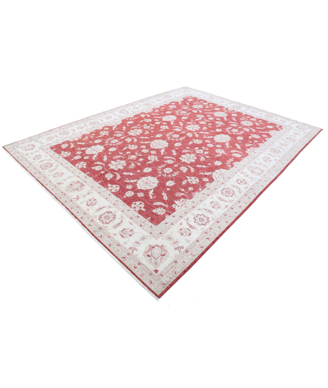 Ziegler 8'2'' X 10'11'' Hand-Knotted Wool Rug 8'2'' x 10'11'' (245 X 328) / Red / Ivory