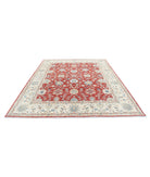 Ziegler 8'1'' X 9'9'' Hand-Knotted Wool Rug 8'1'' x 9'9'' (243 X 293) / Red / Ivory