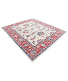 Ziegler 8'1'' X 9'1'' Hand-Knotted Wool Rug 8'1'' x 9'1'' (243 X 273) / Ivory / Red