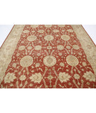 Ziegler 8'0'' X 11'1'' Hand-Knotted Wool Rug 8'0'' x 11'1'' (240 X 333) / Red / Ivory