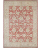 Ziegler 8'0'' X 11'1'' Hand-Knotted Wool Rug 8'0'' x 11'1'' (240 X 333) / Red / Ivory