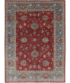 Ziegler 4'11'' X 6'5'' Hand-Knotted Wool Rug 4'11'' x 6'5'' (148 X 193) / Red / Blue