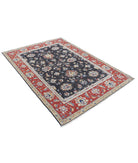 Ziegler 4'9'' X 6'11'' Hand-Knotted Wool Rug 4'9'' x 6'11'' (143 X 208) / Black / Red