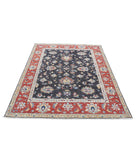 Ziegler 4'9'' X 6'11'' Hand-Knotted Wool Rug 4'9'' x 6'11'' (143 X 208) / Black / Red