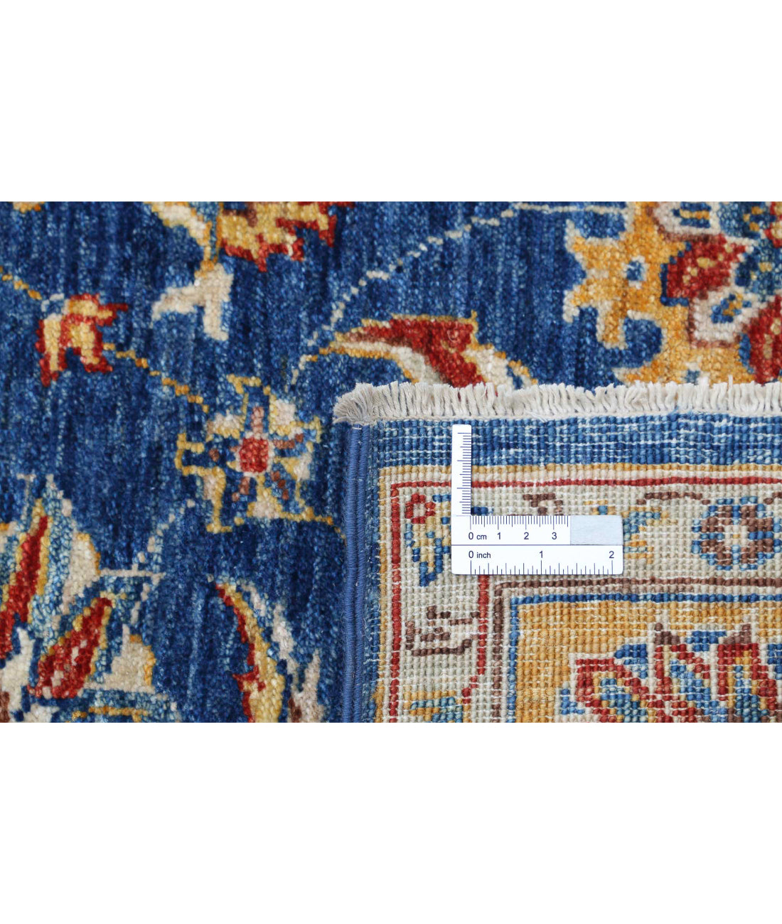 Ziegler 4'11'' X 6'7'' Hand-Knotted Wool Rug 4'11'' x 6'7'' (148 X 198) / Blue / Gold