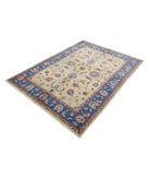 Ziegler 4'9'' X 6'7'' Hand-Knotted Wool Rug 4'9'' x 6'7'' (143 X 198) / Gold / Blue