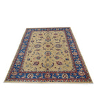 Ziegler 4'9'' X 6'7'' Hand-Knotted Wool Rug 4'9'' x 6'7'' (143 X 198) / Gold / Blue