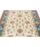 Ziegler 4'11'' X 6'7'' Hand-Knotted Wool Rug 4'11'' x 6'7'' (148 X 198) / Ivory / Blue